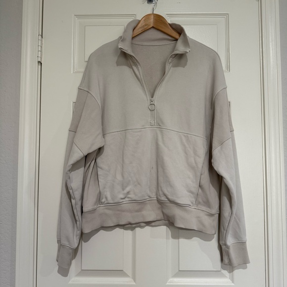 Vuori Sedona Rib Half Zip Bone Medium - Picture 3 of 10